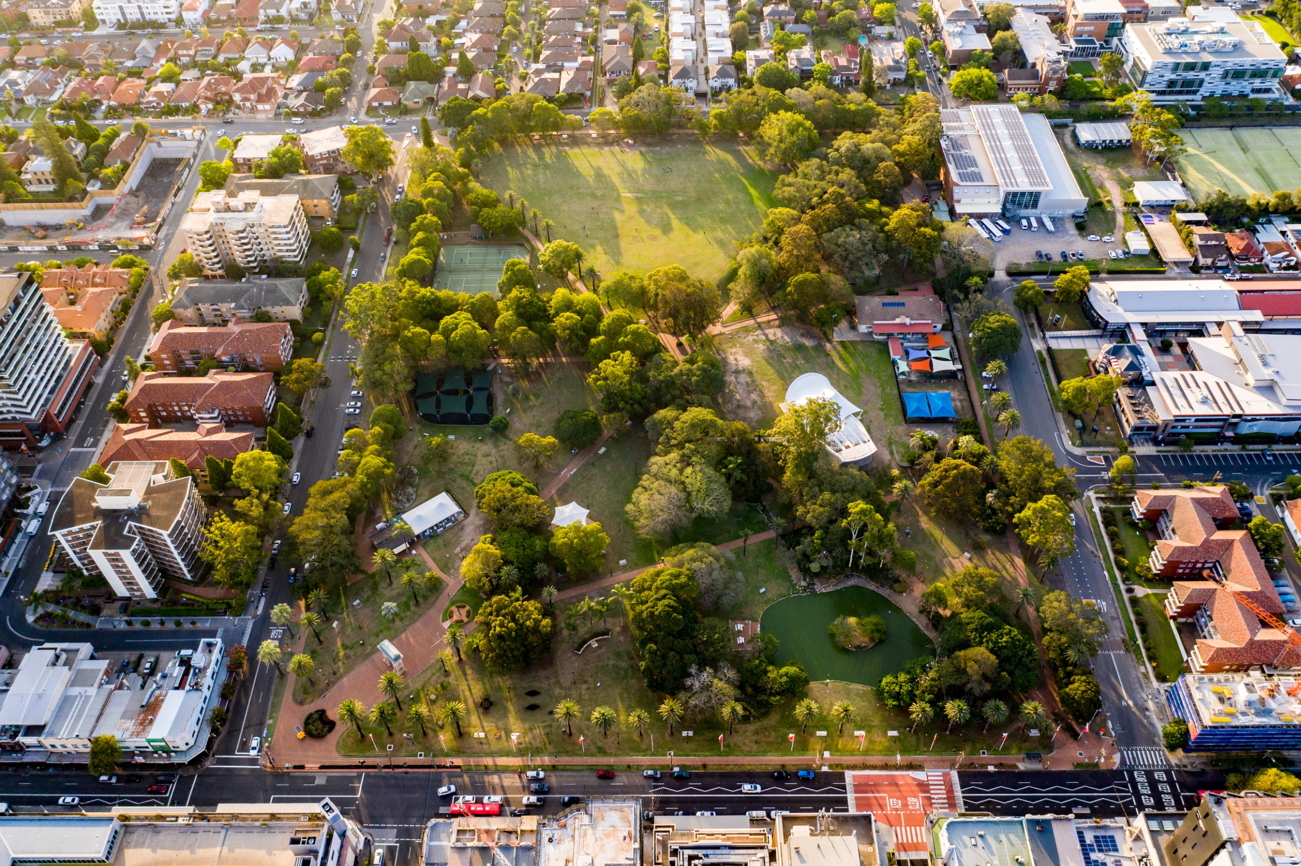 Burwood Park Aerial